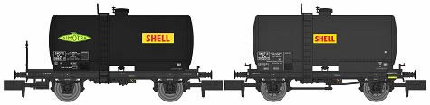 REE Modeles NW-042 - 2pc Tank Wagon Set Welded OCEM 29 SHELL
